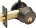 Gatelatch 2-3/4in Backset, Single Cylinder, Grade 2, FSIC (Schlage Full Size IC) Prep, Less Core, 613/US10B Oil Rubbed Bronze