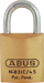 Brass Padlock 1-3/4in Wide - SFIC Small Format IC Prep, Less Core, Shackle - 5/16in Diameter and 1in Vertical Clearance, Boxed