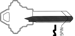 Schlage Key Blank Plain, C Keyway, 5 Pin