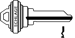 Schlage Control Key Blank, Master Groove L