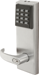 Keypad EZ Cylindrical Lock, SFIC Prep, Less Core, Angled Return Lever with KP Escutcheon (10-1/2in x 3-5/16in), ASA Strike (4-7/8in x 1-1/4in), Grade 1, 626/US26D Satin Chrome