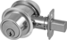 Deadbolt Double Cylinder, C Keyway (Keyed 6-Pin), Keyed Alike 4, Triple Option Adjustable Backset 2-3/8 to 2-3/4, Grade 2, 625/US26 Bright Chrome