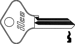 Porsche Key P69Y