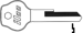 Mercedes Benz, L.K.W. Key Blank