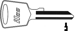 Toyota Key Blank T74V