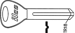 +Toyota Key Blank T78M TA10
