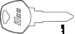 Harley Davidson Motorcycle Key Blank