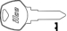 Harley Davidson Motorcycle Key Blank