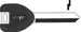 Mazda Key Blank X206P