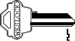 Key Blank Weslock Original 1175N