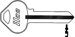 +Russwin Key Blank RUN27 627NR