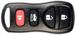Nissan Remote Shell 4 Button U,L,P,T