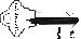 Schlage Key Blank Do not Duplicate, H Keyway, 6-Pin
