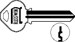 Key Blanks 982 Keyway 5-Pin, Nickel Silver, Original of Ilco 1011S N1011S