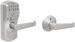 Keypad Entry Auto Lock Plymouth with Elan Lever, Grade 2, 5-Pin C Keyway KD, Option Adjustable Backset 2-3/8 to 2-3/4, 626/US26D Satin Chrome