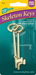 Skeleton Keys Flat, Brass-Plated 2/Card
