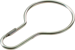 Shower Hook Ring, Silver 100/Box