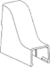 E-Z Duct 5/8in x 1/2in Drop Ceiling Connector, Bag of 6, Adhesive Backing and Mounting Holes, White