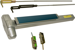 KIT - Alarmed (Requires 1-1/4in Mortise Cylinder), Fire-Rated (No Dogging), CVR (Concealed Vertical Rod) Grooved Exit Device, 996L-06 Lever Trim (Requires Rim Cylinder), LHR Left Hand Reverse/Reversible Handing (Snap Ring Tool Needed), 36in x Adjustable (Heights Up to 120in), Grade 1, 626/US26D Satin Chrome