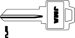 WR5 N1054WB Weiser Key Blank Brass Bulk Pack