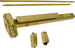 SVR (Surface Vertical Rod) Grooved Exit Device, Exit Only No Trim, 36in x 84in, Hex Dogging, Grade 1, 605/US3 Bright Brass