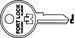 Fort Key Blanks F/ 1T Series Lock