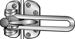 Door Guard Swing Bar Brass