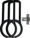 1-3/8in Thin Door Kit for nexTouch, 2 Pieces, Includes 2-3/8 Latch, 626/US26D Satin Chrome