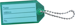 Key Tag w/Chain Drum/100