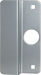 Latch Protector for Aluminum Entry Door, 1-3/8in Offset, 1-1/8in Backset, 1-7/16in Diameter Hole Fits Over Cylinder, 6.5in x 2-5/8in, SL Silver Coated