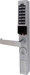 Trilogy T3 Prox Reader & Keypad Narrow Stile Lever Trim for use with Adams Rite 4700/4500/4900, Vandal Resistant, Weather Proof, 2000 Users, 40,000 Event Audit Trail and 500 Scheduled Events, 626/US26D Satin Chrome