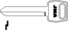 H54 1184FD 84FD1 Ford Key Blank