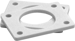White Plastic Spacer 1-1/8in Bore