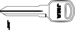 B92 P1109 GM Key Blank