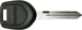 Mitsubishi SSC Logo Transponder Key