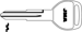 HD103 X214 Honda Key Blank