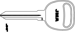 B96 P1110 GM Key Blank