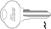 Club Key Blank CB8 CLB8