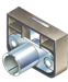 Drawer Lock Square Back