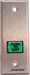 Emergency Exit Button, Momentary, Narrow Gang, 12/24VDC, 3 Amp SPDT Relay, Green/Red Lenses Included