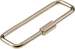 Turn Sleeve Key Ring, Silver 1/Card