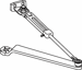 Regular Hold Open Arm, for 7500 and 1600 Series, 689/SP28 Aluminum Powder Coat
