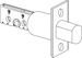 Deadbolt 3-3/4in Square B600 Series, 1-1/8in x 2-1/4in, 613/US10B Oil Rubbed Bronze