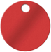 1-1/4in Aluminum Tag Red 100/Box