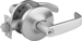 7-Line Storeroom L Lever, Grade 2, LFIC with Disposable Plastic Core, 2-3/4in Backset, 808 ANSI Strike, 626/US26D Satin Chrome
