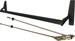 CVR Concealed Vertical Rod Exit Device, Crossbar Fits Narrow Stile Glass Doors, 48in Crossbar, Less Trim, Anodized Dark Bronze DUR/695