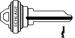 Schlage Control Key Blank , G Keyway