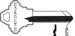 Schlage Key Blank Do not Duplicate, G Keyway, 6-Pin