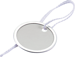 1-1/4in Metal Rim Tag w/String, White 100/Box