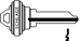 Schlage J Control Key Blank Master Keyway for E, EF, F Keyways
